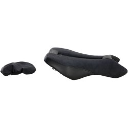 Μονή σέλα gel-channel - sport front saddlesuede blackblack SADDLEMEN 0810-T129