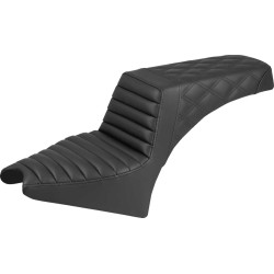 Σκαλοπάτι Σέλα - Μπροστινή Tuck-n-Roll/Πίσω Lattice Stitch - Μαύρη SADDLEMEN I25-33-176
