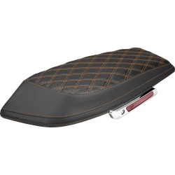 Καλύμματα για καπάκια βαλίτσας - Lattice - Carbon Fiber - Πορτοκαλί Ραφή- FLH/FLT '23-'25 SADDLEMEN L870-23-20703