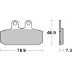 Τακάκι φρένου carbon ceramic hi-tech scooter SBS 108CT Τακάκι φρένου carbon ceramic hi-tech scooter SBS 108CT thumb