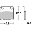 Κεραμικό τακάκι φρένων street SBS 115HF thumb