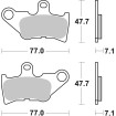 Τακάκι φρένων ceramic street SBS 165HF thumb