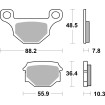 Κεραμικό τακάκι φρένων street SBS 585HF thumb