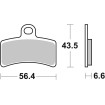 Κεραμικό τακάκι φρένων street SBS 815HF thumb