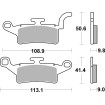 Κεραμικό τακάκι φρένων street SBS 208HF thumb