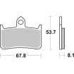 Τακάκι φρένων ceramic street SBS 622HF Τακάκι φρένων ceramic street SBS 622HF thumb