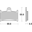 Τακάκι φρένου ceramic street SBS 624HF Τακάκι φρένου ceramic street SBS 624HF thumb