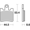Κεραμικό τακάκι φρένων street SBS 740HF thumb