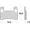 Τακάκι φρένων ceramic street SBS 734HF thumb