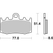 Τακάκι φρένου ceramic street SBS 796HF Τακάκι φρένου ceramic street SBS 796HF thumb