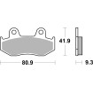 Κεραμικό τακάκι φρένων street SBS 125HF thumb