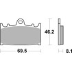Τακάκι φρένου ceramic street SBS 631HF Τακάκι φρένου ceramic street SBS 631HF thumb