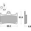 Τακάκι φρένου ceramic street SBS 634HF Τακάκι φρένου ceramic street SBS 634HF thumb