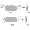 Τακάκι φρένων ceramic street SBS 704HF thumb