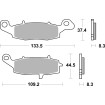 Τακάκι φρένων ceramic street SBS 705HF thumb