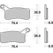 Τακάκι φρένων sinter carbon offroad SBS 866SI Τακάκι φρένων sinter carbon offroad SBS 866SI thumb