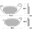 Τακάκια φρένων sinter racing hi-tech SBS 931RST Τακάκια φρένων sinter racing hi-tech SBS 931RST thumb