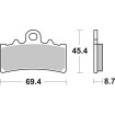 Τακάκια φρένων Sinter Hi-Tech SBS 231MS Τακάκια φρένων Sinter Hi-Tech SBS 231MS thumb