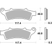 Τακάκια Φρένων Sinter Hi-Tech SBS 159MS thumb