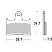Τακάκι Φρένων Evo Sinter Hi-Tech, ATV & UTV SBS 957PSI thumb