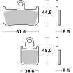 Τακάκι φρένων dual sinter dynamic racing concept SBS 839DS-1 Τακάκι φρένων dual sinter dynamic racing concept SBS 839DS-1 thumb