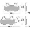 Τακάκι φρένων dual sinter dynamic racing concept SBS 955DS-1 Τακάκι φρένων dual sinter dynamic racing concept SBS 955DS-1 thumb