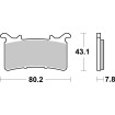 Τακάκι φρένων dual sinter dynamic racing concept SBS 985DS-1 thumb