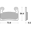 Τακάκι φρένου dual sinter dynamic racing concept SBS 960DS-2 thumb