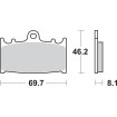 Τακάκι φρένων SBS 631HS SBS 631HS Τακάκι φρένων SBS 631HS SBS 631HS thumb