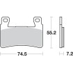 Τακάκι φρένου SBS 734HS SBS 734HS thumb