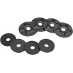 Αστεροειδής ροδέλα 4 PK σατινέ μαύρο SHOW CHROME 4-231BK-4 thumb