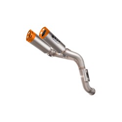 Συστήματα εξάτμισης DYNO 3/4 με πορτοκαλί τελική τάπα SPARK EXHAUST GKT0120TOMA