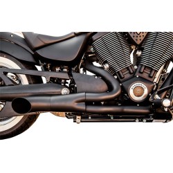 Σύστημα εξάτμισης 2 σε 1 HOT ROD ανοξείδωτο ατσάλι μαύρο TRASK PERFORMANCE TM-3033BK