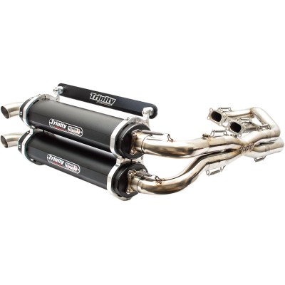 Διπλή εξάτμιση μαύρη TRINITY RACING TR-4119D-BK