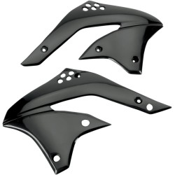 Καλύμματα καλοριφέρ KAWASAKI KXF450 μαύρα UFO PLAST KA03770#001