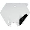 Μπροστινή πινακίδα αριθμού KTM 85SX λευκή UFO PLAST KT03078#047