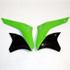 Καλύμματα ψυγείου KAWASAKI KXF250 μαύρο/KX-πράσινο UFO PLAST KA03783#026