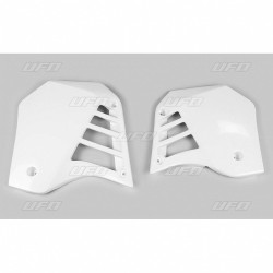 Καλύμματα ψυγείου YAMAHA YZ125 λευκά UFO PLAST YA02803#046 Καλύμματα ψυγείου YAMAHA YZ125 λευκά UFO PLAST YA02803#046