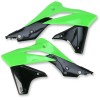 Καλύμματα ψυγείου KAWASAKI KXF250 OEM-COLOR (ΜΑΥΡΟ/ΠΡΑΣΙΝΟ) UFO PLAST KA04725#999