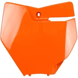 Μπροστινή πινακίδα αριθμού KTM SX/SX-F πορτοκαλί UFO PLAST KT04063#127 Μπροστινή πινακίδα αριθμού KTM SX/SX-F πορτοκαλί UFO PLAST KT04063#127