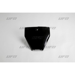 Μπροστινή πινακίδα HUSQVARNA μαύρη UFO PLAST HU03367#001 Μπροστινή πινακίδα HUSQVARNA μαύρη UFO PLAST HU03367#001