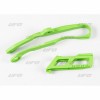 Σετ οδηγός και ολισθητήρας αλυσίδας KAWASAKI KXF250 πράσινο UFO PLAST KA04744@026