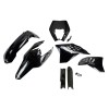 Σετ αμαξώματος KTM EXC μαύρο UFO PLAST KTKIT520F@001