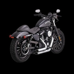 Κοντά staggered συστήματα εξάτμισης χρώμιο VANCE & HINES 17222