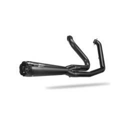 Ολόκληρο σύστημα εξάτμισης HD-SOFTAIL 2in1 BLACK E4/E5 ZARD ZHD009S00SAO-B