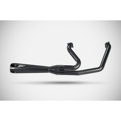 Πλήρες Σύστημα Εξάτμισης HD-SOFTAIL 2in1 BLACK E4/E5 ZARD ZHD044S00SAR-B