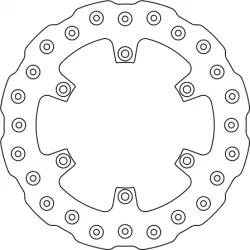 Πίσω δισκόπλακα μοτοσυκλέτας FERODO FMD0184MXR
