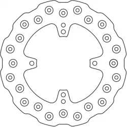 Πίσω δισκόπλακα μοτοσυκλέτας FERODO FMD0214MXR Πίσω δισκόπλακα μοτοσυκλέτας FERODO FMD0214MXR
