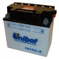 Μπαταρία μοτοσυκλέτας Unibat 19 Ah, 12 V - CB16CL-B Μπαταρία μοτοσυκλέτας Unibat 19 Ah, 12 V - CB16CL-B