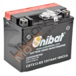 Μπαταρία μοτοσυκλέτας Unibat 10 Ah, 12 V - CBTX12-BS